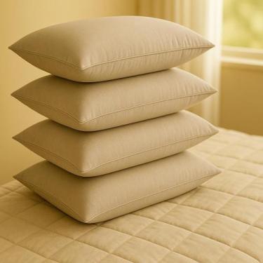 Imagem de Kit 4 Fronhas Avulsas Algodão upland 200 Fios 50x70cm - Callandra, Beg