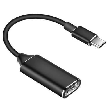 Imagem de USB C to HDMI Adapter Cable, Type C to 4K HDMI Cables,USB C Thunderbolt 3 to Display Port Converter,Compatible with MacBook Pro/Air,iPad,Surface Book,Pixelbook,Dell XPS,Samsung Galaxy,Steam Deck Black