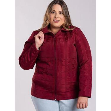 Imagem de Jaqueta Feminina Plus Size Matelasse Dublado Fechamento Zíper - Serena-Feminino