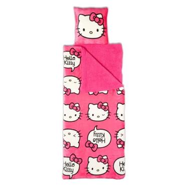 Imagem de Northwest Bolsa de pijama Hello Kitty Silk Touch Sherpa 68,5 cm x 142,2 cm, rosa orgulho
