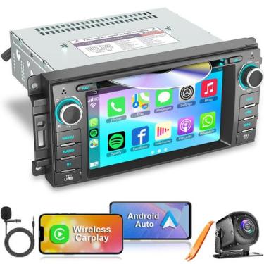 Imagem de Rádio de carro estéreo com leitor de CD/DVD para Dodge RAM 1500 2500 3