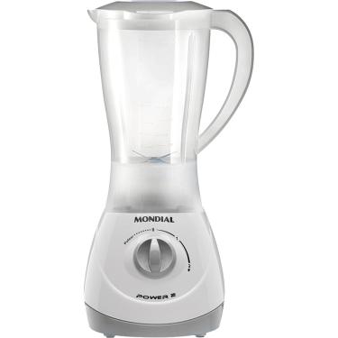 Imagem de Liquidificador Mondial 400W com Capacidade de 1,5L e 2 Velocidades Power 2i L-26 Branco 127V