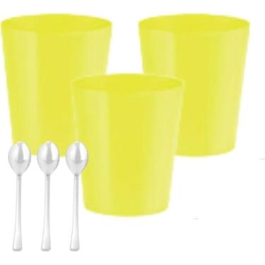 Imagem de 50 Copinhos Neon Para Doce Brilha na Luz Negra 25 ml (Amarelo, Pequeno)