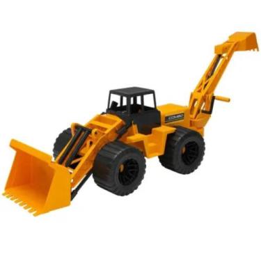 Imagem de Mini Trator Escavadeira Infantil Resistente Brincadeiras - Atena