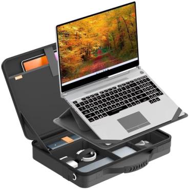 Imagem de Smatree Capa de ombro para laptop para estações de trabalho HP ZBook Studio/Power/Firefly G9/G10/G11/G11A de 15-16 polegadas, para ZBook Fury 16 G9/G10, para notebook HP 255 G9, pasta rígida para