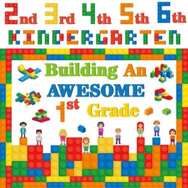 Imagem de Decorações de quadro de avisos, blocos de construção, gisgfim, 129 uni