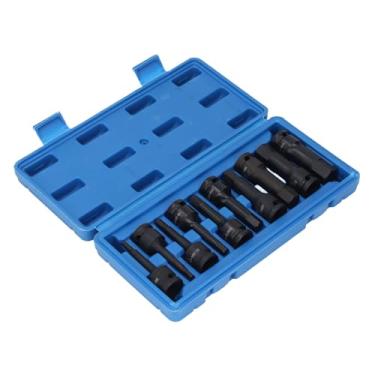 Imagem de YWBL-WH IMPACK CHAVE CABEÇA HEX CHAVE BIT COM PROCESSO FINO, 10PCS 1/2 POLENTE PNEUMATIC BIT PARA ENTUSIAS DIY
