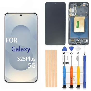 Imagem de Pishzeo Digitalizador LCD super amolado original de 6,7 polegadas para Samsung Galaxy S25Plus + tela de substituição 5G SM-S936U S936U1 S936B/DS Touch Display, conjunto de digitalizador Full HD
