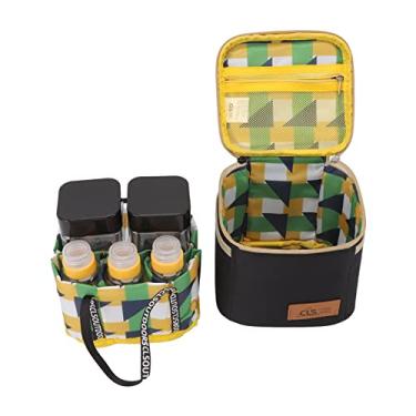 Imagem de Kit de especiarias de viagem, recipientes de especiarias de acampamento, tempero portátil 7 caixas para casa cozinha acampamento caminhadas viagens churrasco sal açúcar tempero seco(Preto)