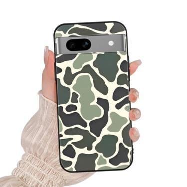 Imagem de Zrutru Capa de telefone camuflada leopardo para Google Pixel 7A 5G 15.5 cm, capa protetora fina à prova de choque à prova de choque com estampa de desenho animado camuflagem verde exército design