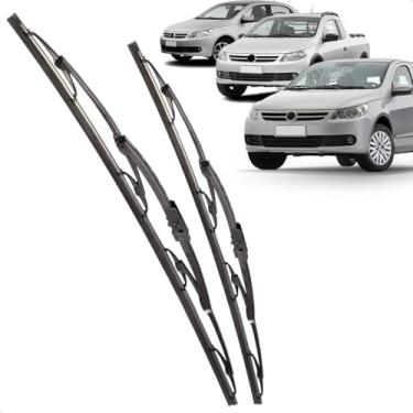 Imagem de Par Palheta Dianteira Limpadora De Para-Brisa Gol Saveiro Voyage G5 De Ferro