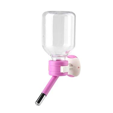 Imagem de AYNEFY Pendurado Pet Broad Garrafinha de água Limpa e Sanitária Distribuidor de água para Gatos Cães Bicos de Aço Inoxidável (150ml)