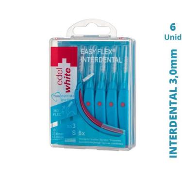 Imagem de Escova Interdental Azul  3.0mm  6 unidades  Edel White