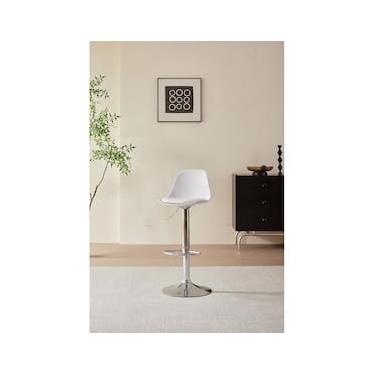 Imagem de Banqueta Conthey Eiffel Design Eames Assento PP Base Madeira