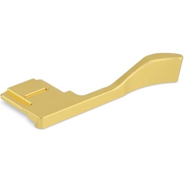 Imagem de Haoge Punho de mão de metal para descanso de polegar para RICOH GR III GR3 GRIIIX GR3 X HDF Acessórios de câmera Gold Hot Shoe Thumb Up THB-GR4LG