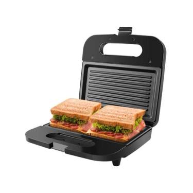 Imagem de Sanduicheira Britânia BGR20 1500W Preta 66701196, Preto e Inox, 110V