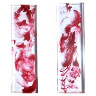 Imagem de Conjunto Arylic de cabo de faca transparente de 12,7 cm, cabo de resina, peças em branco, apertos de arma artesanal, cabo de faca DIY, escamas de cabo de faca de acrílico, artesanato de facas,