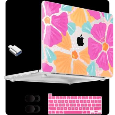 Imagem de MEEgoodo Capa para M2 MacBook Pro 13 polegadas 2022 2021 2020, capa de cristal serve para modelos A2338 M2/M1 A2251 A2289, capa transparente para laptop de 13,3 polegadas, capa rígida para MacBook Pro