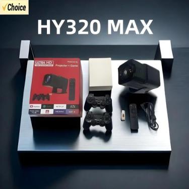 Imagem de Projetor De Jogos Rotativo 1080P 4K HY320 MAX 180 graus Cinema Em Casa