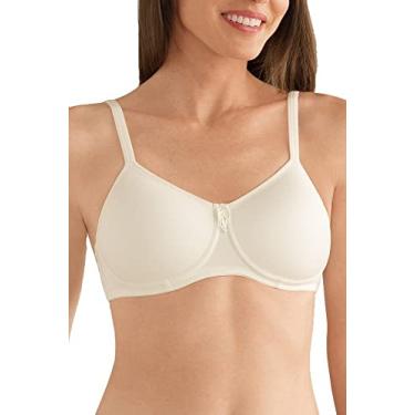 Imagem de Amoena Sutiã feminino sem aro com bojo moldado Lara sem costura, Off White, 34C