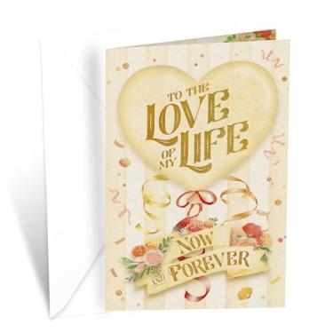 Imagem de Prime Greetings Cartão de aniversário romântico, feito nos EUA, cartolina grossa com envelope premium embalado em um envelope de apresentação reutilizável, ecológico, 12,7 cm x 19,7 cm