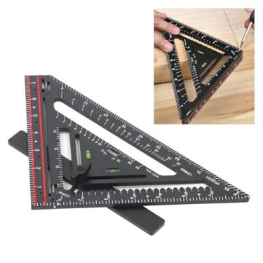 Imagem de Yunseity Plástico Triângulo Dobring Régua Quadrado do Carpinteiro, Quadrado Multifuncional Preciso de 90 Graus para Trabalhar Madeira, Móveis, Arquitetura