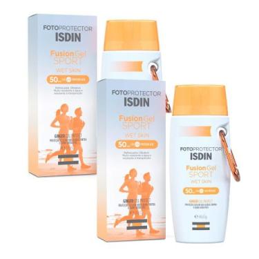 Imagem de Kit 2 Protetor Solar Corporal Isdin Fusion Gel Sport Wet Skin FPS 50 8