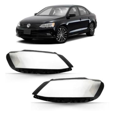 Imagem de Par Lente Farol Jetta 2012 2013 2014 2015 2016 2017 2018 - AMS AUTO