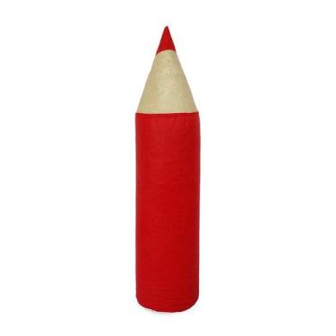 Imagem de Puff Infantil Lápis material sintético Vermelho - Phoenix Puff