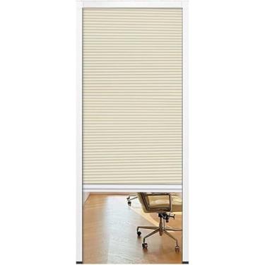 Imagem de Portas Dobráveis Deslizantes Com Moldura De Alumínio Interior Armários Guarda-roupa Instalação Simples Porta Sanfonada Interior De Escritório Doméstico, Beige, 90x60cm/35.4x24in