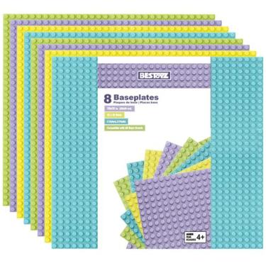 Imagem de Pacote múltiplo de placas de base de tijolos de construção Bestoyz, pa