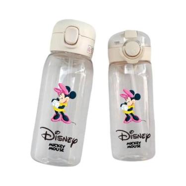 Imagem de Garrafa De Água Infantil Disney Mickey Mouse Pato Donald Com Canudo 40