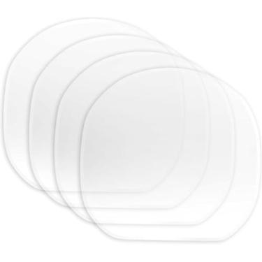 Imagem de Galepromot 4 peças transparentes raquetes de tênis de mesa película protetora adesiva película protetora para tênis de mesa protetor de borracha raquetes de tênis de mesa capa de manutenção acessórios