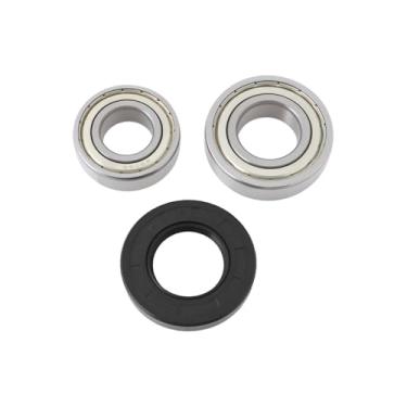 Imagem de Briny River 1 conjunto de rolamentos de tambor para máquina de lavar 6206ZZ 6205ZZ com vedação de eixo de 35 x 62 x 10 compatível com Bosch compatível com Siemens