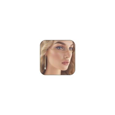 Imagem de Corrente de rosto para mulheres, corrente de nariz vintage, acessórios de corrente de pérola, corrente corporal, fantasia de festa, bijuteria de formatura, adjustable, liga metálica, Sem Pedra