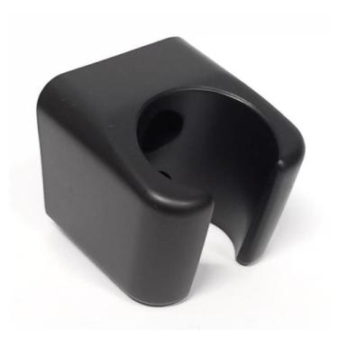 Imagem de Suporte P/ Mangueira Chuveiro Ducha Higiênica Abs Black - Renmax Metai