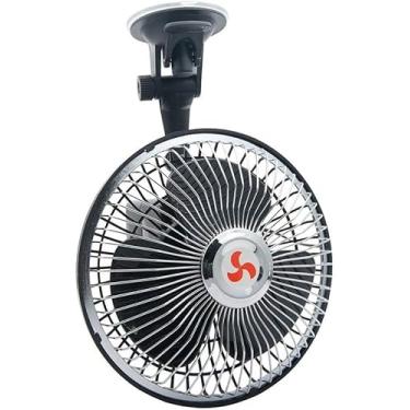 Imagem de Ventosa Giratória Portátil Ventilador De Carro Ar Condicionado Motor Ventilador De Refrigeração De Carro Refrigerador De Baixo Ruído Veículo Caminhão