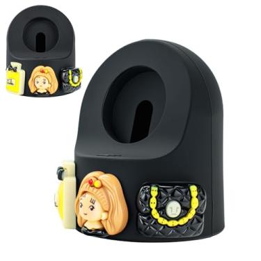 Imagem de Lindo suporte de carregador de desenho animado 3D compatível com Apple Watch séries 9/8/SE2/SE/Ultra2/Ultra/7/6/5/4/3/2/1 (49 mm, 45 mm, 44 mm, 42 mm, 41 mm, 40 mm, 38 mm), base de carregamento de