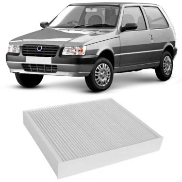 Imagem de Filtro Cabine Ar Condicionado Fiat Argo Palio Siena Uno 2010 a 2022 Metal Leve LA633