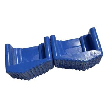 Imagem de WeiLaiKeQi 2 peças para pés de escada, protetores de pernas, proteção de piso resistente a rasgos, tampas de extremidade, tapetes para pés de escada para