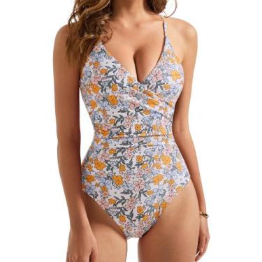 Imagem de Maiô de peça única SUUKSESS Sexy Wrap Push Up Tummy Control