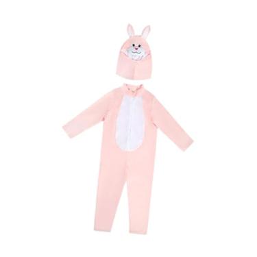 Imagem de UGPLM Fantasia de infantil, presente fofo, novidade, fantasia de da Páscoa para apresentação no palco, Rosa, L