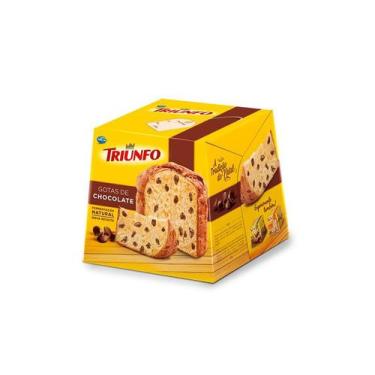 Imagem de Panettone com Gotas de Chocolate Triunfo Caixa 400g Triunfo