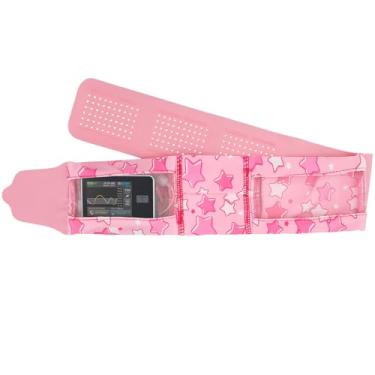 Imagem de Healvaluefit Cinto infantil para bomba de insulina – Organizador ajustável para diabetes com vários bolsos para meninos e meninas, roupa oculta para esportes e sono, serve para bomba de insulina e