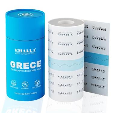 Imagem de Bandagem pós-tratamento de tatuagem - 15,2 cm × 10 m segunda pele tatuagem fita de cobertura bandagens tatuagem bandagens à prova d'água Derm Shield Tattoo Wraps para cura tatuagem capa de proteção