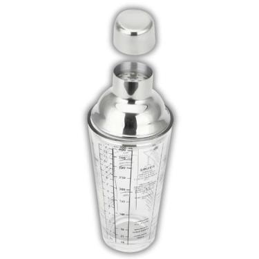 Imagem de Coqueteleira de Vidro com Tampa Inox Dosadora 400ml Profissional Drink