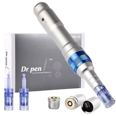 Imagem de Ultima A6, Caneta Profissional para Microagulhamento, Sem Fio, Liga de Alumínio, 5 Níveis de Velocidade, Motor 18000 RPM, Com 2 Baterias Recarregáveis, 2 Agulhas de 12 Pinos