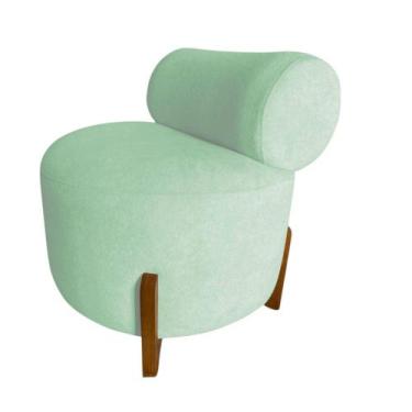 Imagem de Poltrona Decorativa Mônaco Veludo Acqua - Mansão Decor