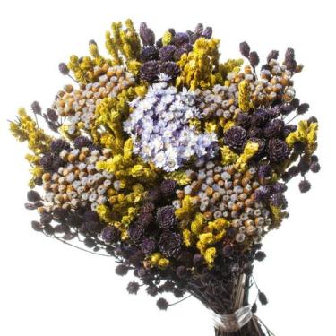 Imagem de Buquê Preservado Rústico Colorido I Flores Desidratadas - Pense Flores