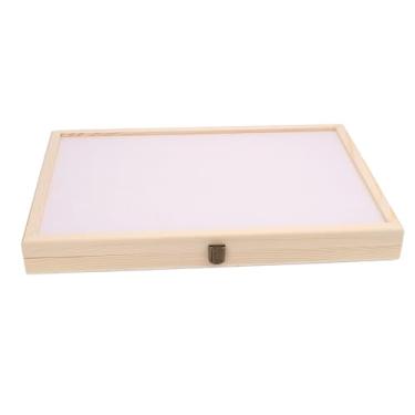 Imagem de Akozon Caixa de Armazenamento de Filmes de Câmeras de Madeira para 135 Filmes de 35 Mm - 80 Slots Exibir Rack de Prateleira para Fotógrafos Em Casa e Estúdio